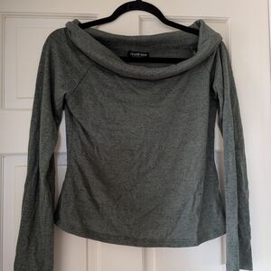 Fashion Nova Olive Green Cowl Boat Neck Sweater - M